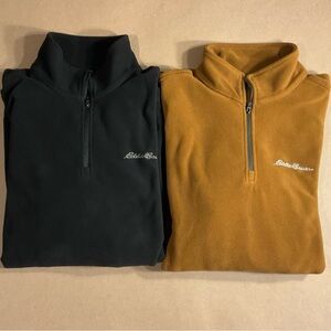 2x Eddie Bauer 1/4 Zip Fleece Pullover